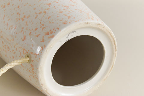 Vintage Pair of Speckled Ceramic Lamp Bases by Mideramica Portugal