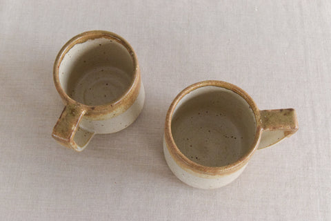 Vintage Pair of Studio Pottery Mugs