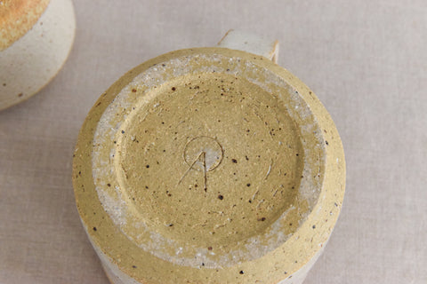 Vintage Pair of Studio Pottery Mugs