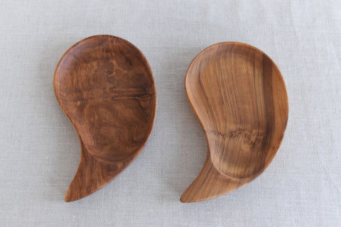 Vintage Pair of Wooden Dishes