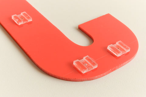 Vintage Perspex Red Cinema / Theatre / Shop Sign Letter 'J'
