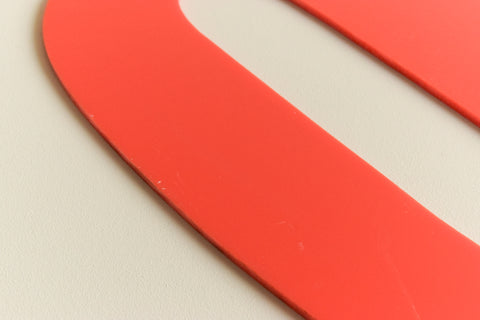 Vintage Perspex Red Cinema / Theatre / Shop Sign Letter 'O'