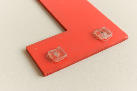 Vintage Perspex Red Cinema / Theatre / Shop Sign Letter 'L'