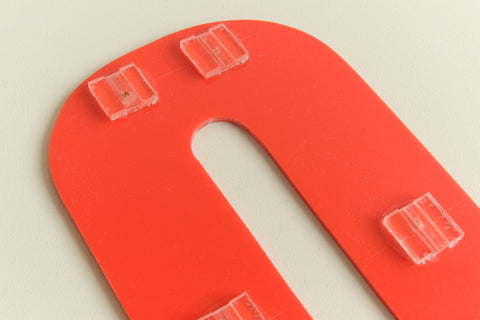 Vintage Perspex Red Cinema / Theatre / Shop Sign Letter 'Q'