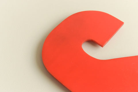Vintage Perspex Red Cinema / Theatre / Shop Sign Letter 'S'