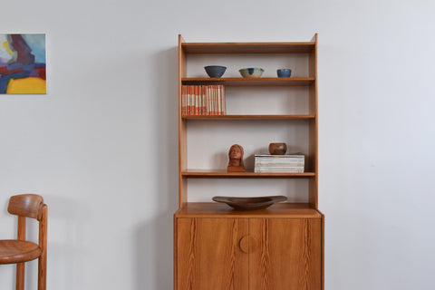 Vintage Pine Cabinet / Bookcase