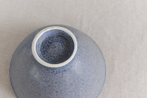 Vintage Purple and Blue Small Studio Pottery Bowl
