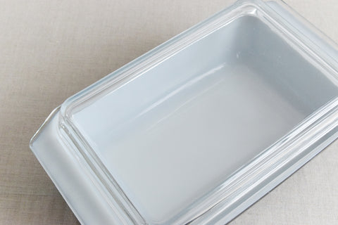 Vintage Pyrex Black Gaiety Snowflake Shallow Serving Dish