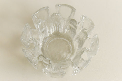 Vintage Ravenhead Glass Flair Tea Light Candle Holder by Alexander Hardie Williamson