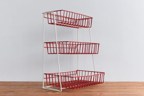 Vintage Wire Fruit and Vegetable Storage Rack