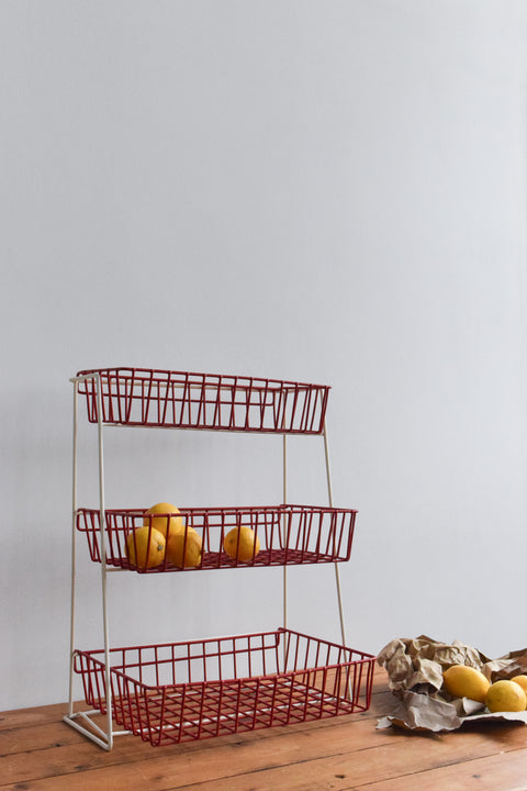 Vintage Wire Fruit and Vegetable Storage Rack