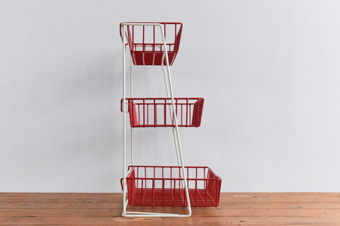 Vintage Wire Fruit and Vegetable Storage Rack