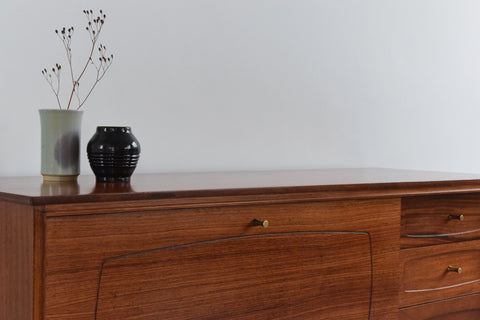Vintage Small Rosewood and Mahogany Sideboard by White & Newton Ltd