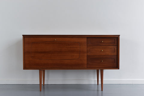 Vintage Small Rosewood and Mahogany Sideboard by White & Newton Ltd