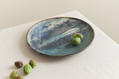 Vintage Rustic Ceramic Studio Pottery Platter