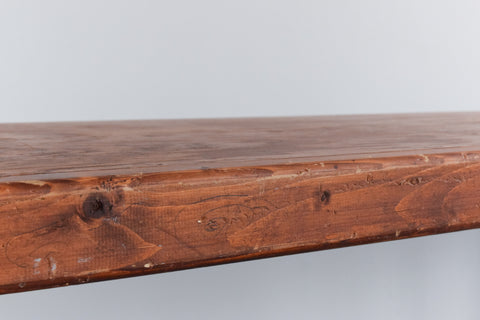 Vintage Rustic Wooden Folding Trestle Table