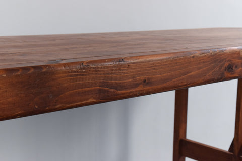 Vintage Rustic Wooden Folding Trestle Table