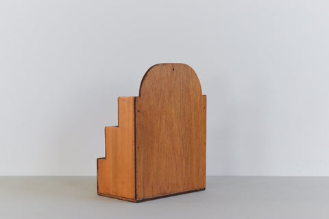 Vintage Rustic Wooden Stationary / Letter Rack