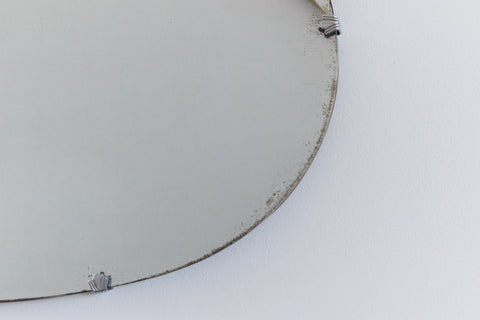Vintage Scollop Top Frameless Mirror
