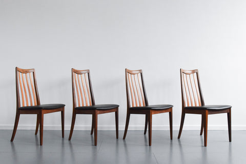 Vintage Set of 4 G Plan Fresco Teak Dining Chairs