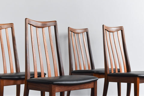 Vintage Set of 4 G Plan Fresco Teak Dining Chairs