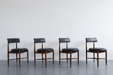 Vintage Set of 4 G Plan Teak Dining Chairs