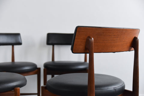 Vintage Set of 4 G Plan Teak Dining Chairs
