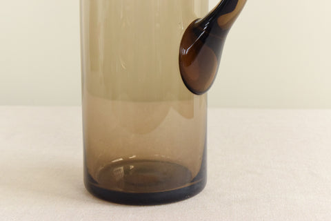 Vintage Set of 6 Smoke Glass High Ball Glasses and Jug Set