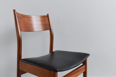 Vintage Set of Six Mahogany and Rosewood Dining Chairs