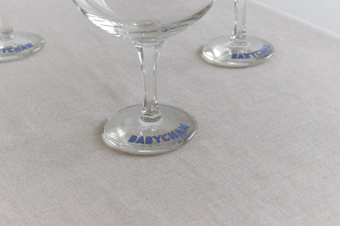 Vintage Set of Four 1950s Babycham Glasses