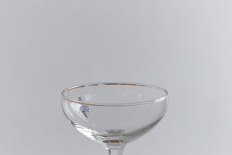 Vintage Set of Four 1950s Babycham Glasses