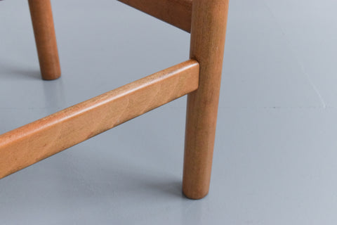 Vintage Set of Four Bar Chair / Stool with Rattan Seat