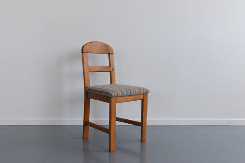 Vintage Set of Four Pine Dining Chairs