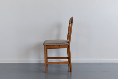 Vintage Set of Four Pine Dining Chairs