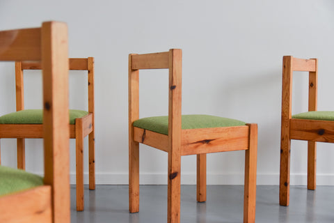 Vintage Set of Four Pine Dining Chairs by Hamlet Furniture