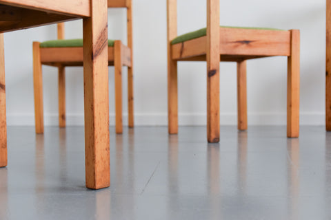 Vintage Set of Four Pine Dining Chairs by Hamlet Furniture