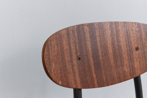 Vintage Set of Four Plywood Dot Chairs in the style of Fritz Hansen and Arne Jacobsen by Frederick Restall Ltd.
