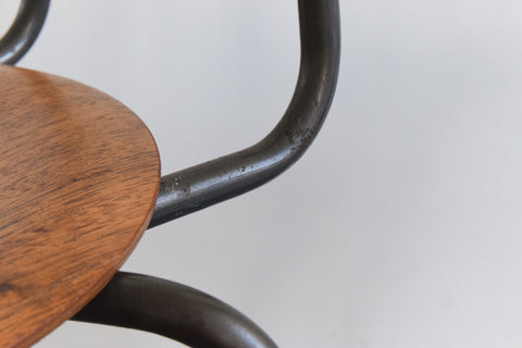 Vintage Set of Four Plywood Dot Chairs in the style of Fritz Hansen and Arne Jacobsen by Frederick Restall Ltd.