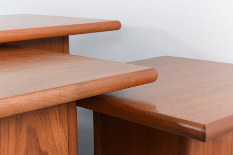 Vintage Set of Three Danish Coffee Table Plinths by Hornaek Mobelfabrik