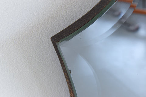 Vintage Frameless Bevelled Mirror
