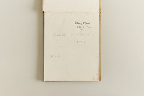 Vintage Shelter Sketch Book by Henry Moore