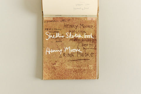 Vintage Shelter Sketch Book by Henry Moore