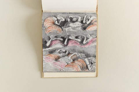 Vintage Shelter Sketch Book by Henry Moore