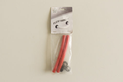 Vintage Packaged Pair of Red Plastic Flexi Handles