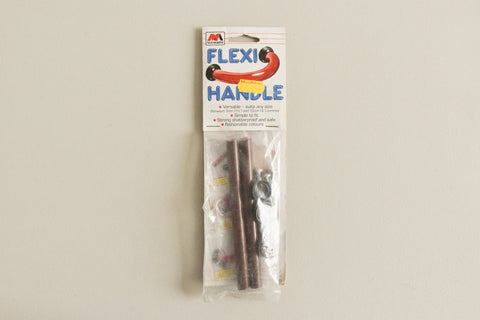 Vintage Packaged Pair of Brown Plastic Flexi Handles