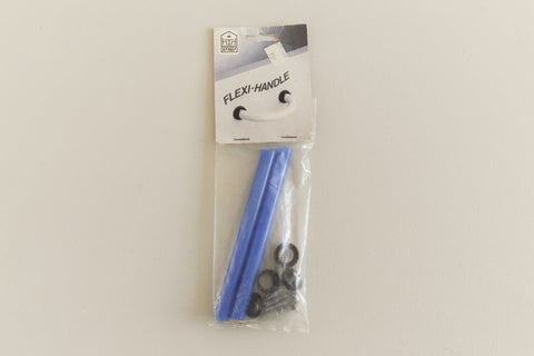 Vintage Packaged Pair of Blue Plastic Flexi Handles
