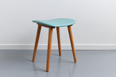 Vintage Single 1960s Wooden Stool