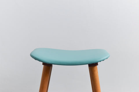 Vintage Single 1960s Wooden Stool