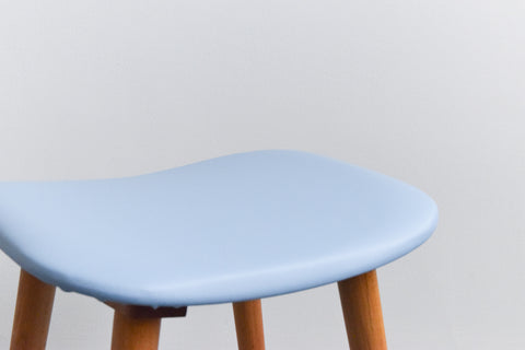 Vintage Single 1960s Wooden Stool