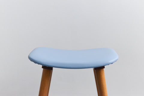 Vintage Single 1960s Wooden Stool